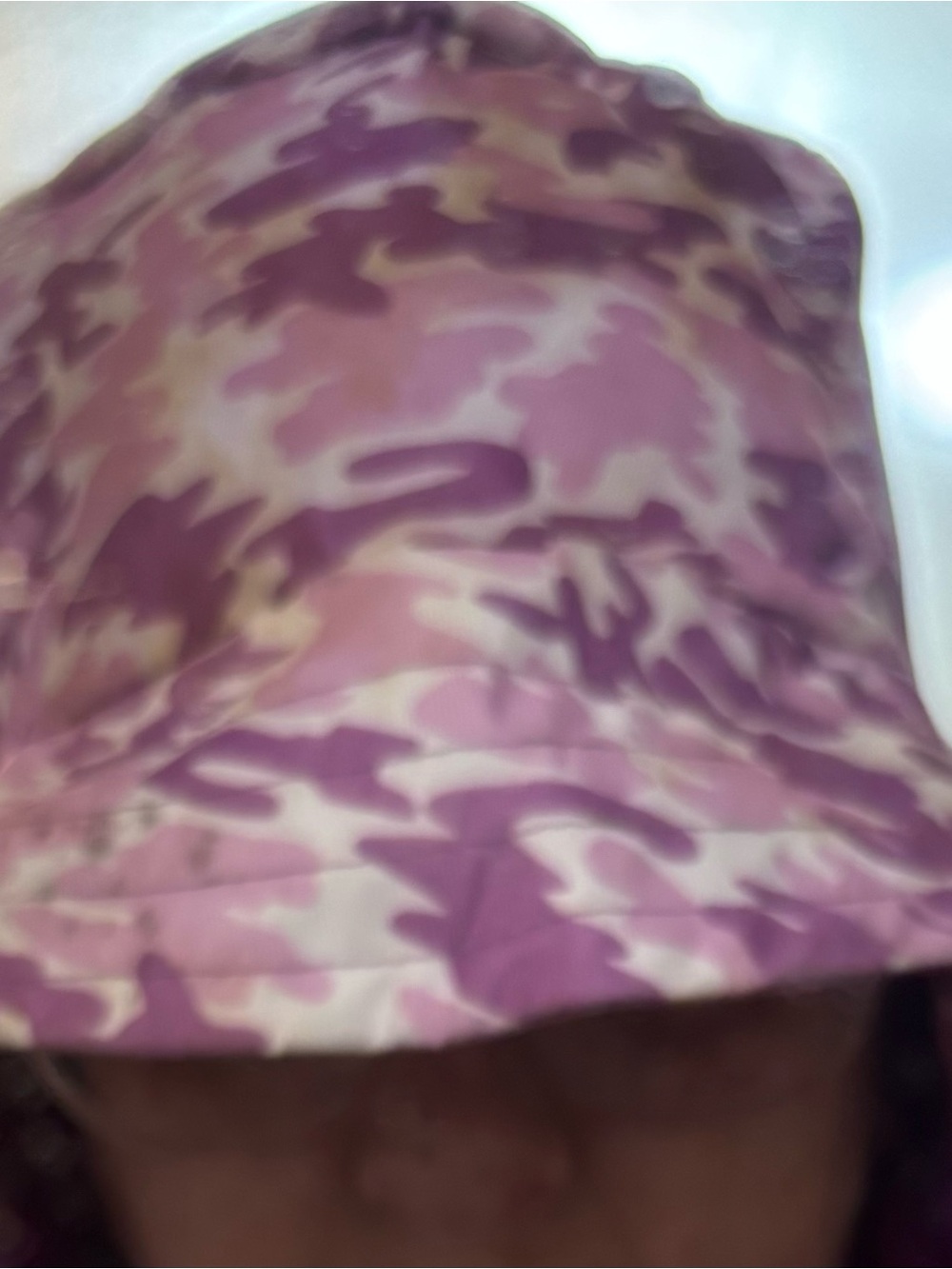 Pink Camo One-Piece Swim Hat